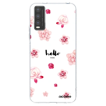 Picasee átlátszó szilikon tok az alábbi mobiltelefonokra Vivo Y20s - Hello there
