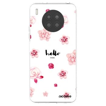 Picasee átlátszó szilikon tok az alábbi mobiltelefonokra Huawei Nova 8i - Hello there