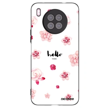Picasee fekete szilikon tok az alábbi mobiltelefonokra Huawei Nova 8i - Hello there