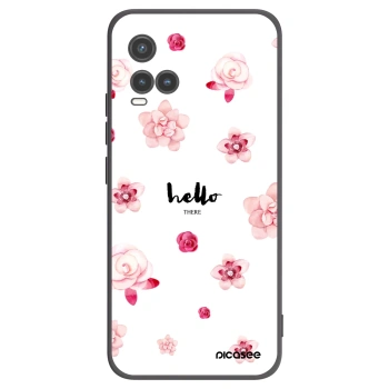 Picasee fekete szilikon tok az alábbi mobiltelefonokra Vivo Y33s - Hello there