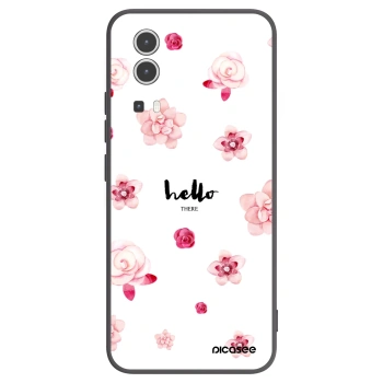 Picasee fekete szilikon tok az alábbi mobiltelefonokra Vivo Y72 5G - Hello there