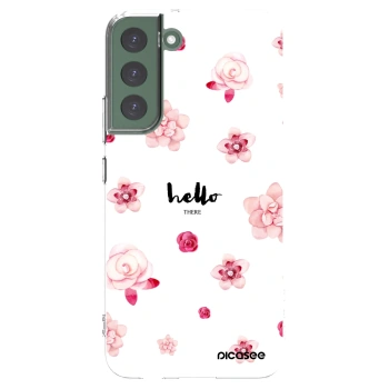 Picasee átlátszó szilikon tok az alábbi mobiltelefonokra Samsung Galaxy S22+ 5G - Hello there
