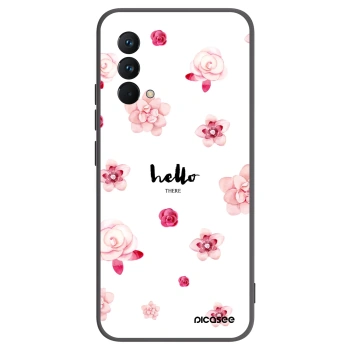 Picasee fekete szilikon tok az alábbi mobiltelefonokra Realme GT Master Edition 5G - Hello there