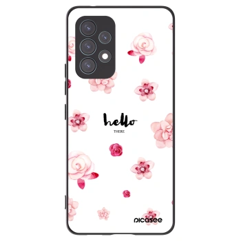 Picasee fekete szilikon tok az alábbi mobiltelefonokra Samsung Galaxy A53 5G A536 - Hello there