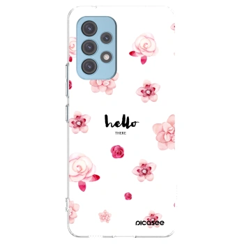 Picasee átlátszó szilikon tok az alábbi mobiltelefonokra Samsung Galaxy A53 5G A536 - Hello there