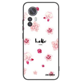 Picasee fekete szilikon tok az alábbi mobiltelefonokra Xiaomi 12 Pro - Hello there