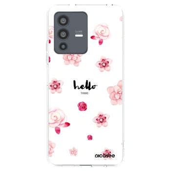 Picasee átlátszó szilikon tok az alábbi mobiltelefonokra Vivo V23 5G - Hello there