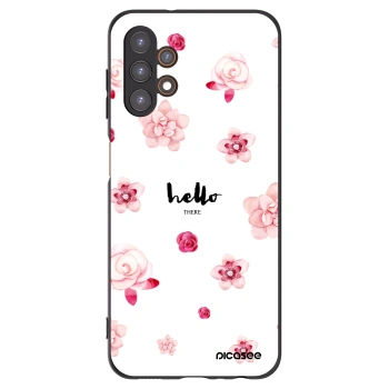 Picasee fekete szilikon tok az alábbi mobiltelefonokra Samsung Galaxy A13 4G A135 - Hello there