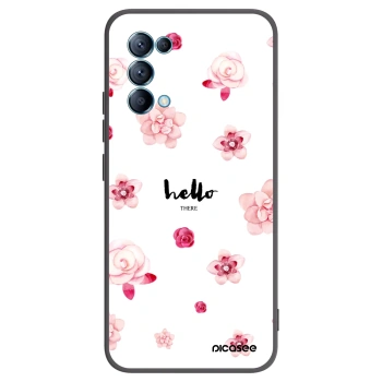 Picasee fekete szilikon tok az alábbi mobiltelefonokra OPPO Reno 5 5G - Hello there
