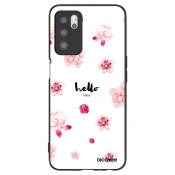 Picasee fekete szilikon tok az alábbi mobiltelefonokra OPPO A16 - Hello there
