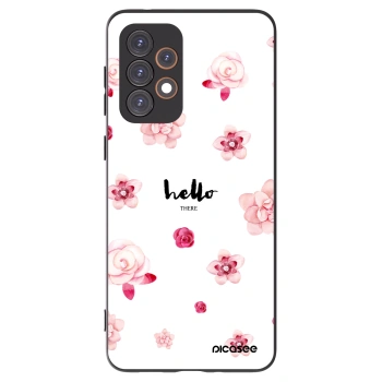 Picasee fekete szilikon tok az alábbi mobiltelefonokra Samsung Galaxy A33 5G A336 - Hello there