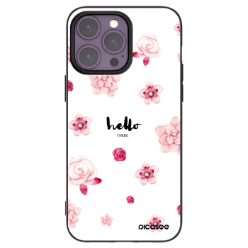 Picasee fekete szilikon tok az alábbi mobiltelefonokra Apple iPhone 14 Pro Max - Hello there