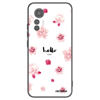 Picasee fekete szilikon tok az alábbi mobiltelefonokra Xiaomi 12 Lite - Hello there