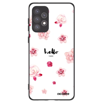 Picasee fekete szilikon tok az alábbi mobiltelefonokra Samsung Galaxy A73 5G - Hello there