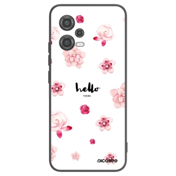 Picasee fekete szilikon tok az alábbi mobiltelefonokra Xiaomi Poco X5 - Hello there