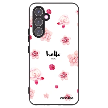 Picasee fekete szilikon tok az alábbi mobiltelefonokra Samsung Galaxy A54 5G A546B - Hello there