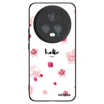 Picasee fekete szilikon tok az alábbi mobiltelefonokra Honor Magic5 Pro - Hello there