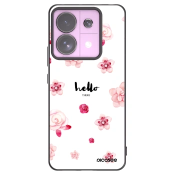 Picasee fekete szilikon tok az alábbi mobiltelefonokra Xiaomi Redmi Note 13 Pro 5G - Hello there