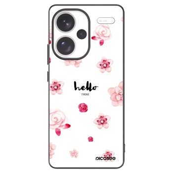Picasee fekete szilikon tok az alábbi mobiltelefonokra Xiaomi Redmi Note 13 Pro+ 5G - Hello there