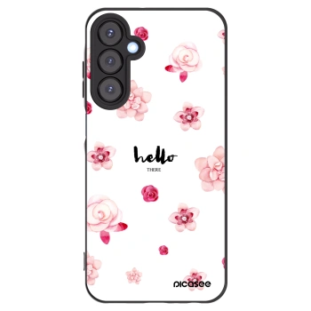 Picasee fekete szilikon tok az alábbi mobiltelefonokra Samsung Galaxy A25 A256B 5G - Hello there