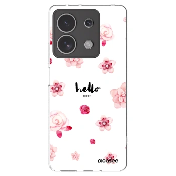 Picasee átlátszó szilikon tok az alábbi mobiltelefonokra Xiaomi Redmi Note 13 4G - Hello there
