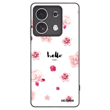 Picasee fekete szilikon tok az alábbi mobiltelefonokra Xiaomi Redmi Note 13 4G - Hello there