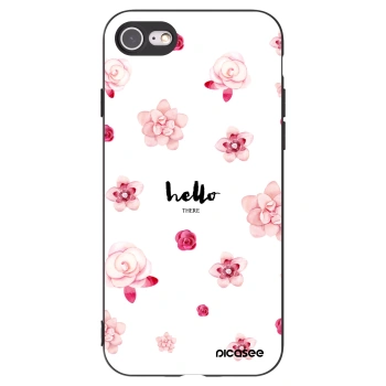 Picasee fekete szilikon tok az alábbi mobiltelefonokra Apple iPhone 8 - Hello there