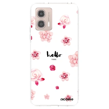 Picasee átlátszó szilikon tok az alábbi mobiltelefonokra Motorola Moto G53 5G - Hello there