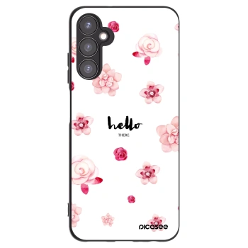 Picasee fekete szilikon tok az alábbi mobiltelefonokra Samsung Galaxy A05s A057G - Hello there