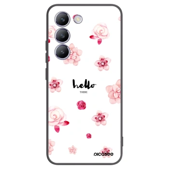 Picasee fekete szilikon tok az alábbi mobiltelefonokra Vivo V40 SE 5G - Hello there