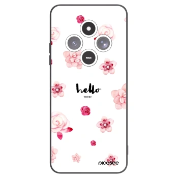 Picasee fekete szilikon tok az alábbi mobiltelefonokra Xiaomi Redmi 14C - Hello there