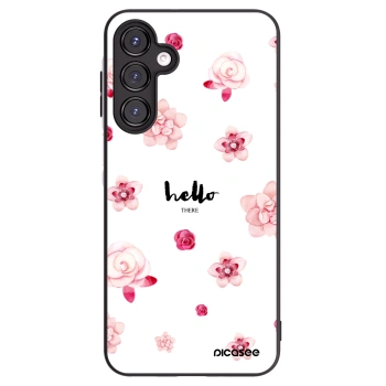 Picasee fekete szilikon tok az alábbi mobiltelefonokra Samsung Galaxy A16 5G - Hello there
