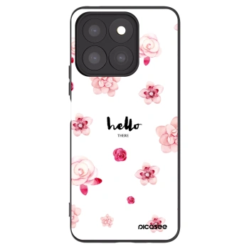 Picasee fekete szilikon tok az alábbi mobiltelefonokra Honor X8c - Hello there
