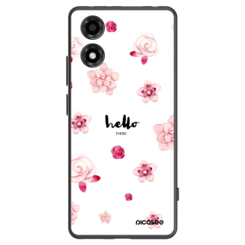 Picasee fekete szilikon tok az alábbi mobiltelefonokra Motorola Moto E14 - Hello there