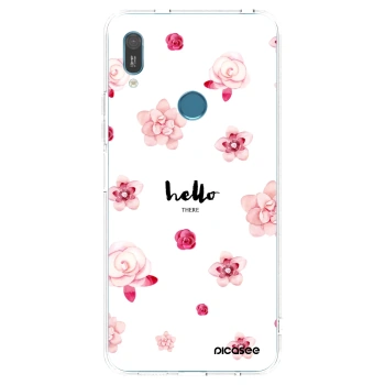 Picasee átlátszó szilikon tok az alábbi mobiltelefonokra Huawei Y6 2019 - Hello there