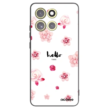 Picasee fekete szilikon tok az alábbi mobiltelefonokra Motorola Moto G86 5G - Hello there