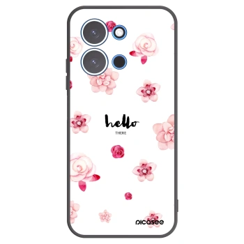 Picasee fekete szilikon tok az alábbi mobiltelefonokra Xiaomi Redmi 15C 4G - Hello there