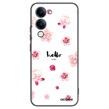 Picasee fekete szilikon tok az alábbi mobiltelefonokra Vivo Y29s 5G - Hello there