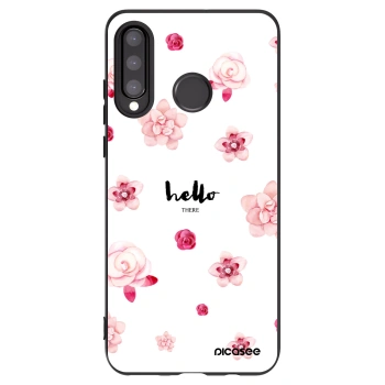 Picasee fekete szilikon tok az alábbi mobiltelefonokra Huawei P30 Lite - Hello there