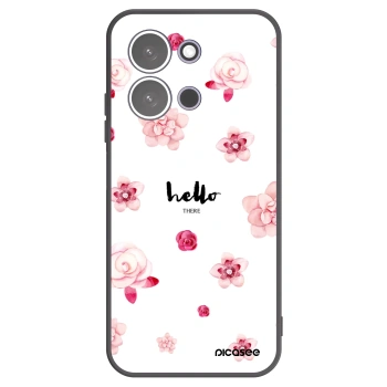 Picasee fekete szilikon tok az alábbi mobiltelefonokra Xiaomi Redmi 15C 5G - Hello there