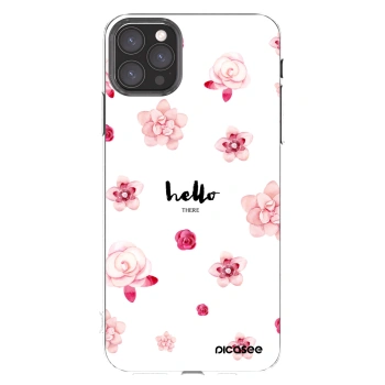 Picasee átlátszó szilikon tok az alábbi mobiltelefonokra Apple iPhone 11 Pro Max - Hello there