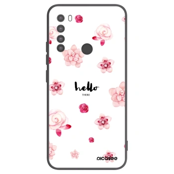 Picasee fekete szilikon tok az alábbi mobiltelefonokra Xiaomi Redmi Note 8 - Hello there