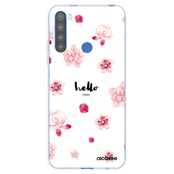 Picasee átlátszó szilikon tok az alábbi mobiltelefonokra Xiaomi Redmi Note 8T - Hello there