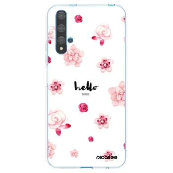 Picasee átlátszó szilikon tok az alábbi mobiltelefonokra Huawei Nova 5T - Hello there