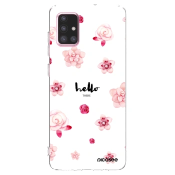 Picasee átlátszó szilikon tok az alábbi mobiltelefonokra Samsung Galaxy A71 A715F - Hello there
