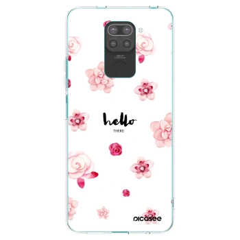 Picasee fekete szilikon tok az alábbi mobiltelefonokra Xiaomi Redmi Note 9 - Hello there