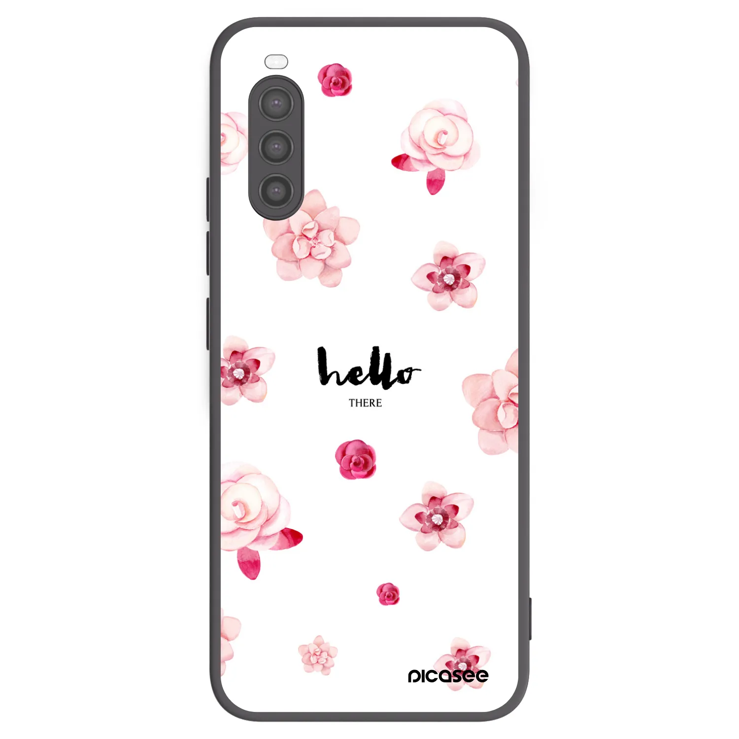 Picasee fekete szilikon tok az alábbi mobiltelefonokra Sony Xperia 10 II - Hello there