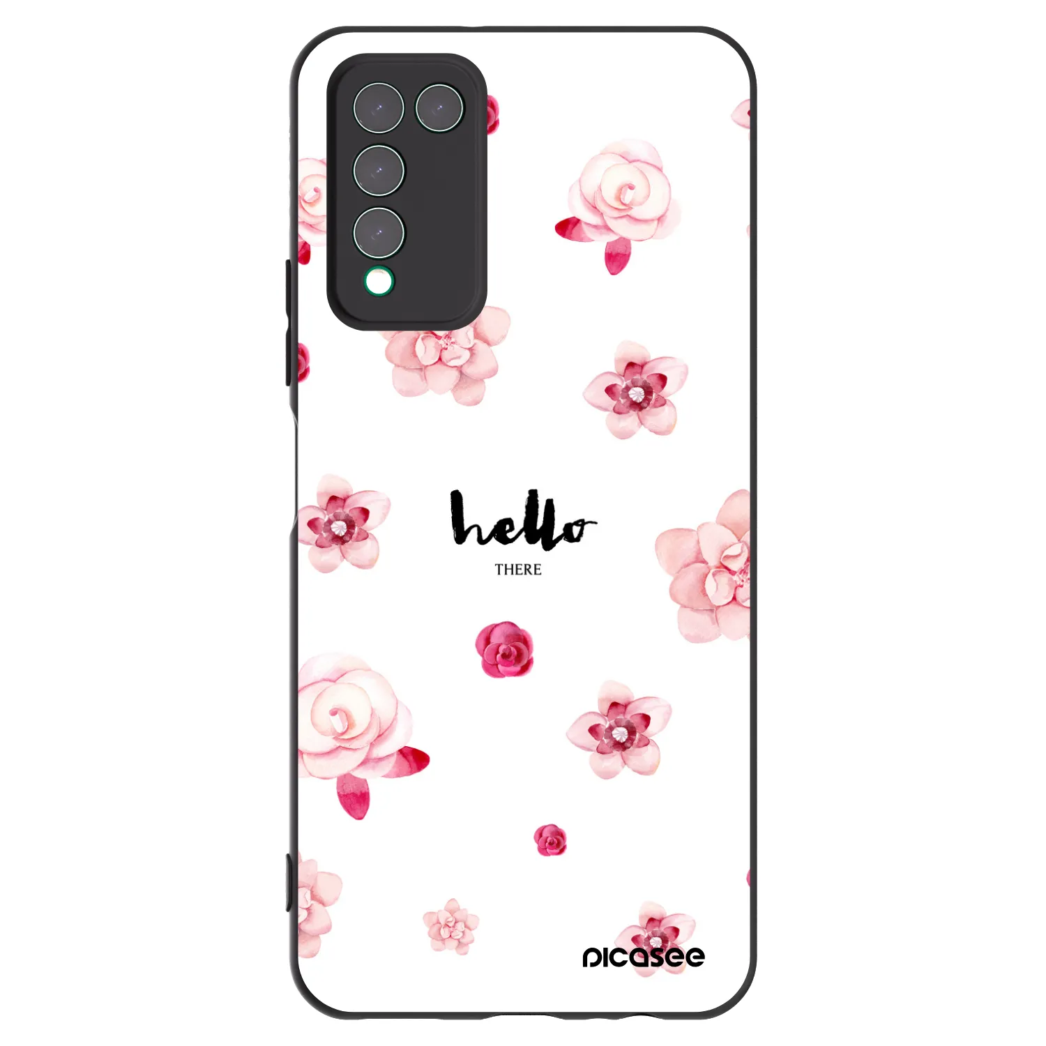 Picasee fekete szilikon tok az alábbi mobiltelefonokra Honor 10X Lite - Hello there