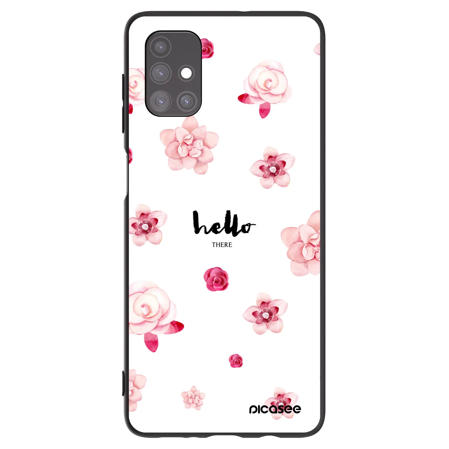 Picasee fekete szilikon tok az alábbi mobiltelefonokra Samsung Galaxy M51 M515F - Hello there