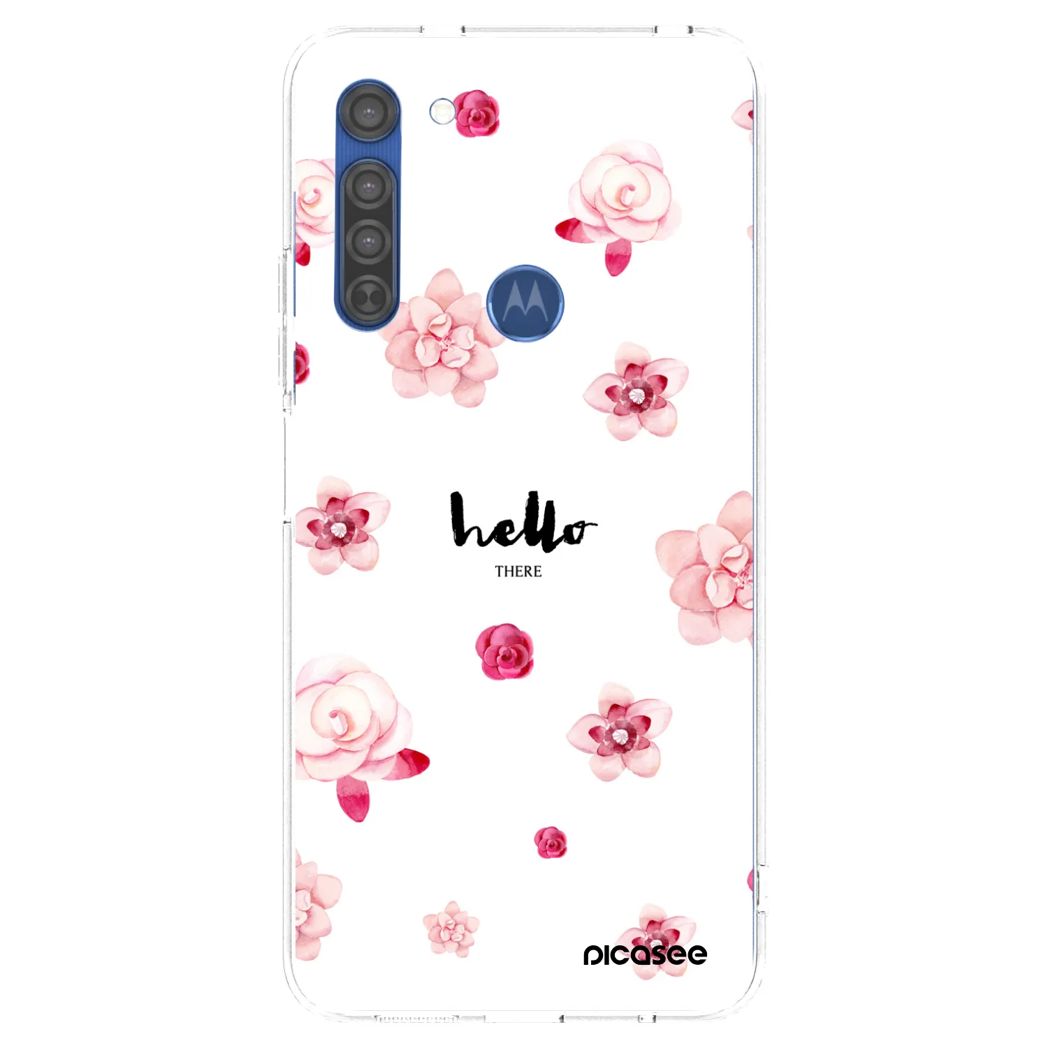 Picasee átlátszó szilikon tok az alábbi mobiltelefonokra Motorola Moto G8 - Hello there